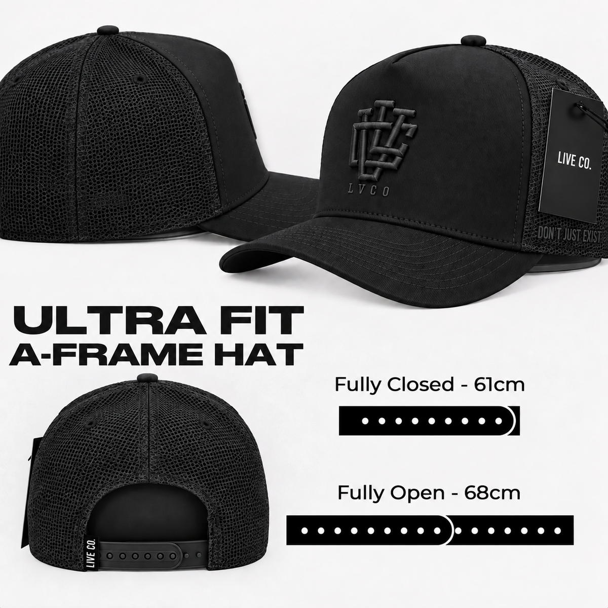 ULTRA FIT Black Trucker A-Frame