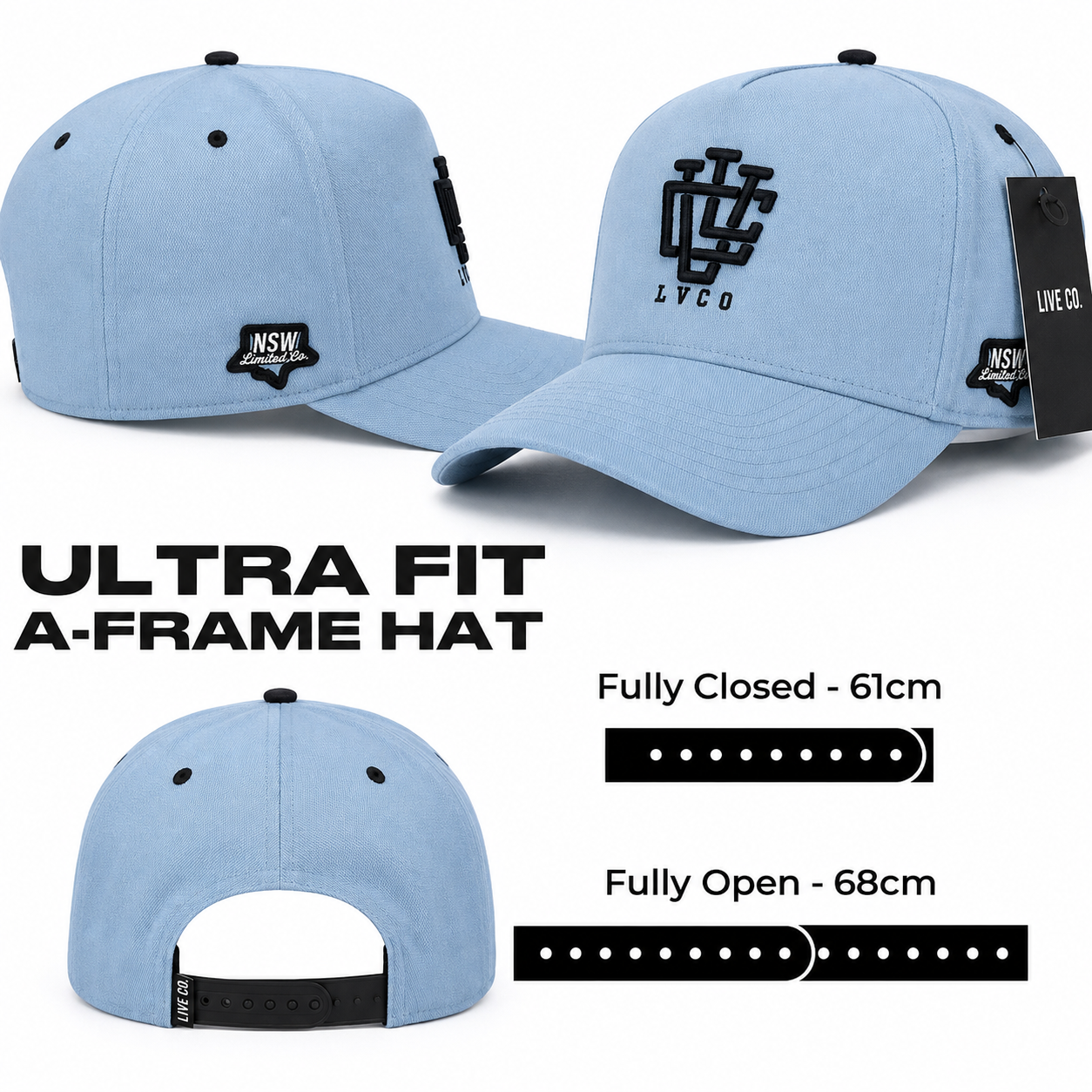 ULTRA FIT Limited Edition Blues A-Frame Snapback