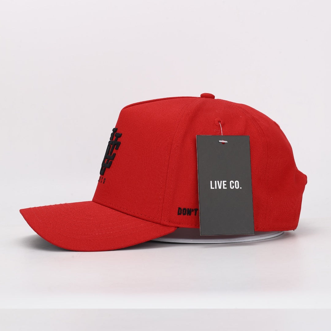 LVCO Midnight Red A-Frame Snapback