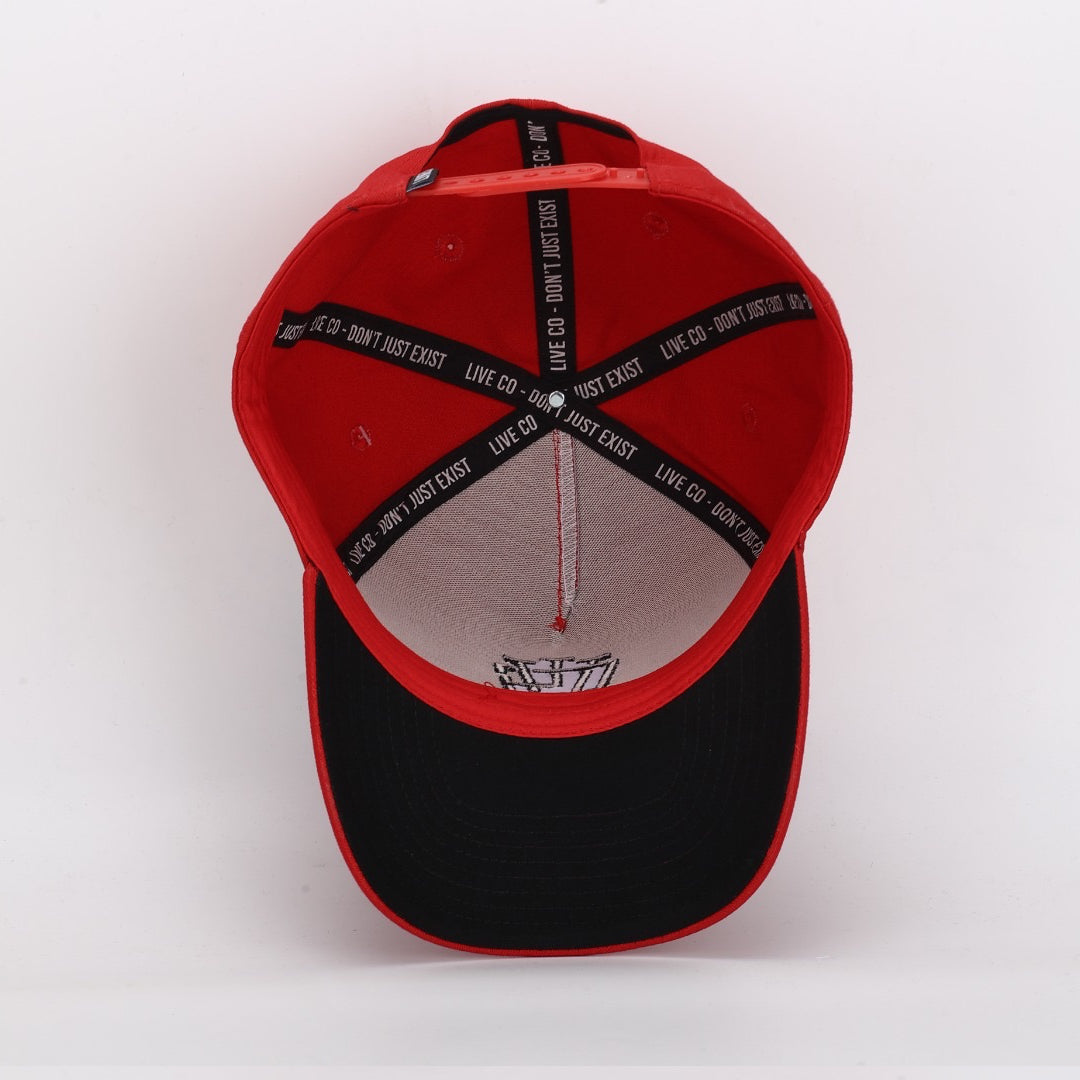 LVCO Midnight Red A-Frame Snapback