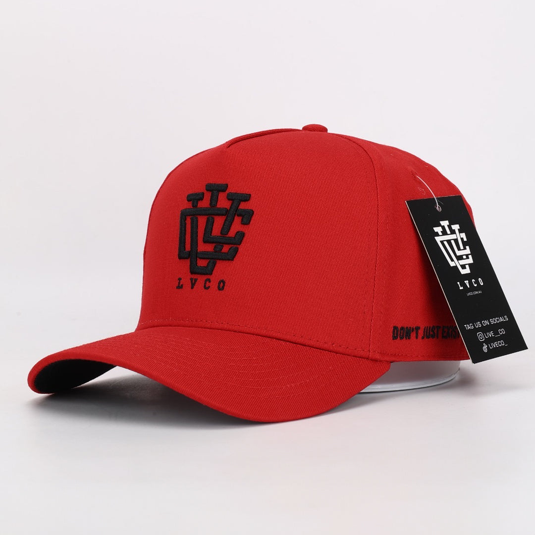 LVCO Midnight Red A-Frame Snapback