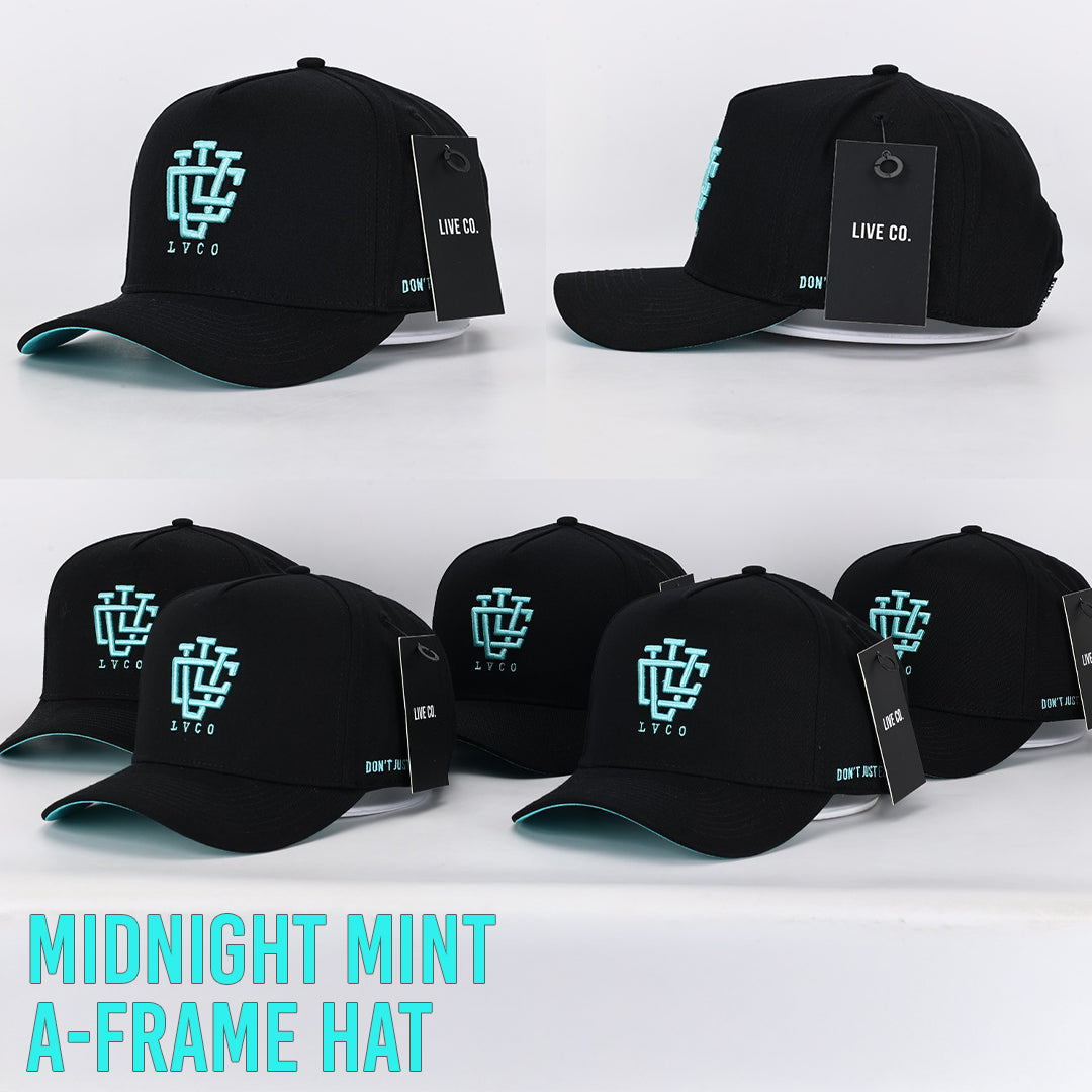 LVCO Midnight Mint A-Frame Snapback