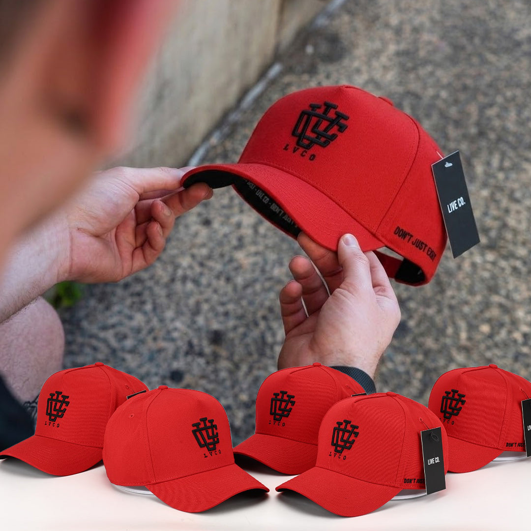 LVCO Midnight Red A-Frame Snapback