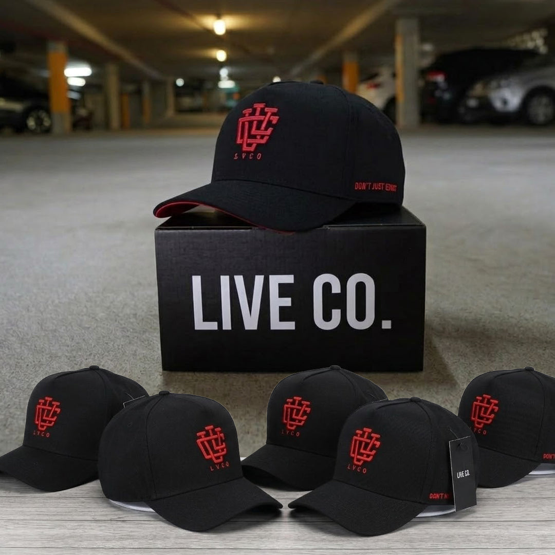 LVCO Black Flame A-Frame Snapback