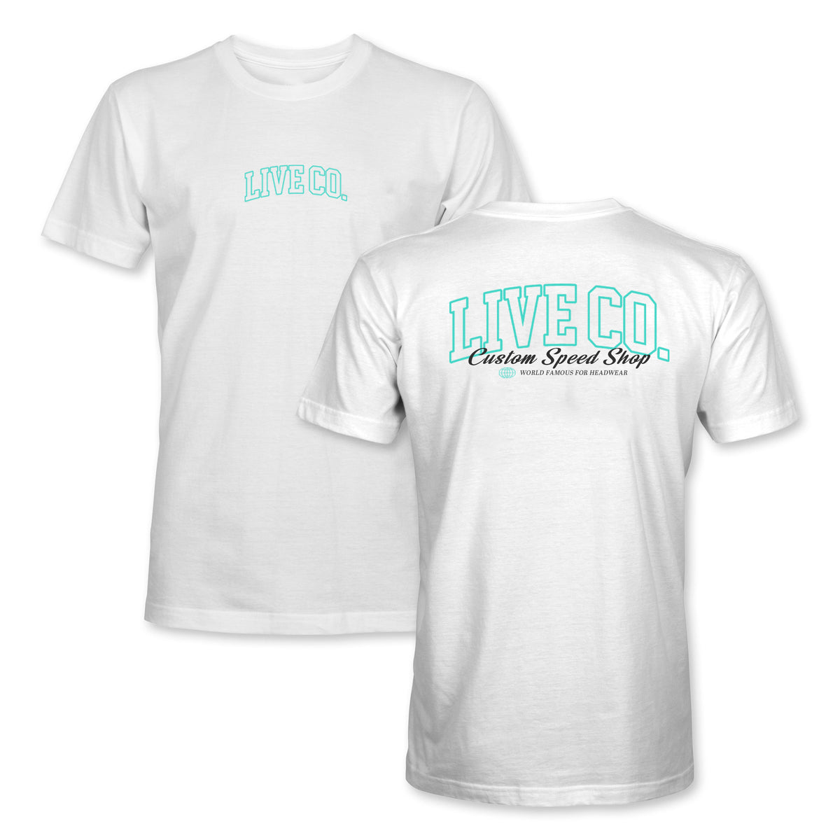 White Speed shop T-shirt