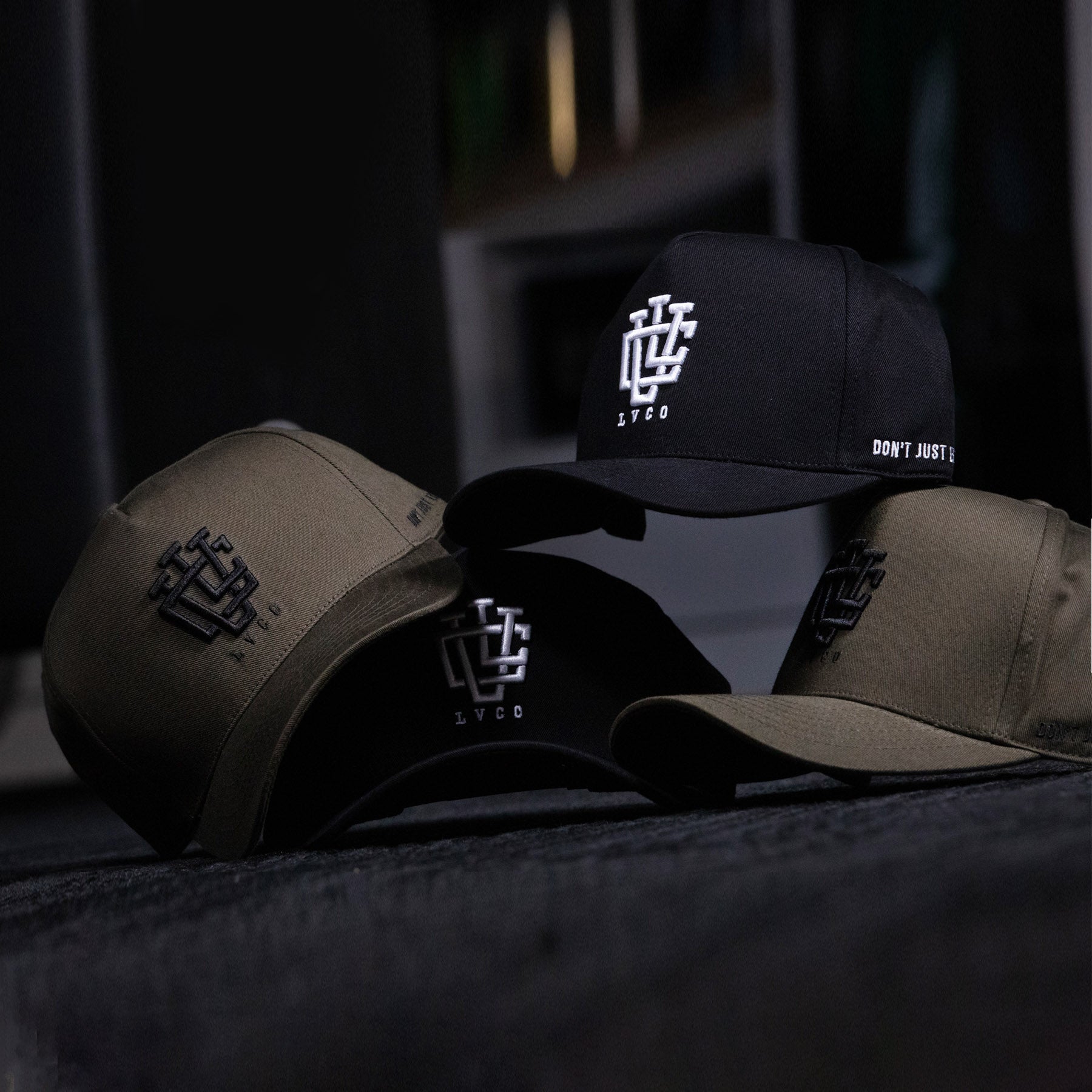 LVCO "Jet Black" A-Frame Snapback