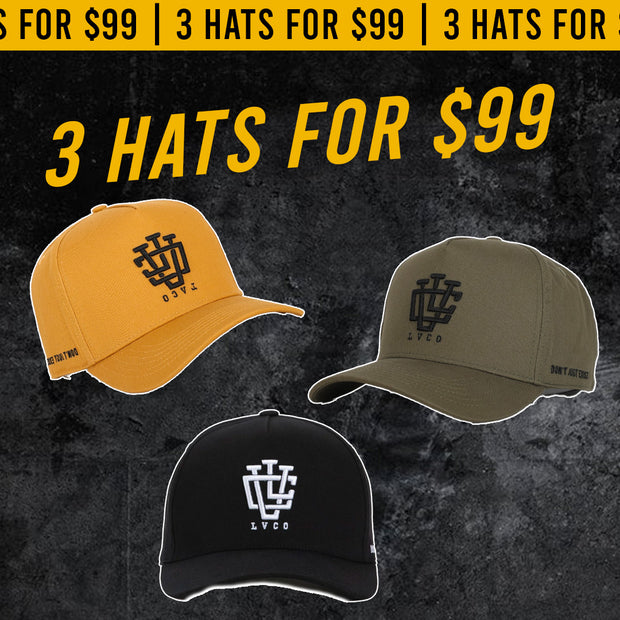 3 Hats for $99