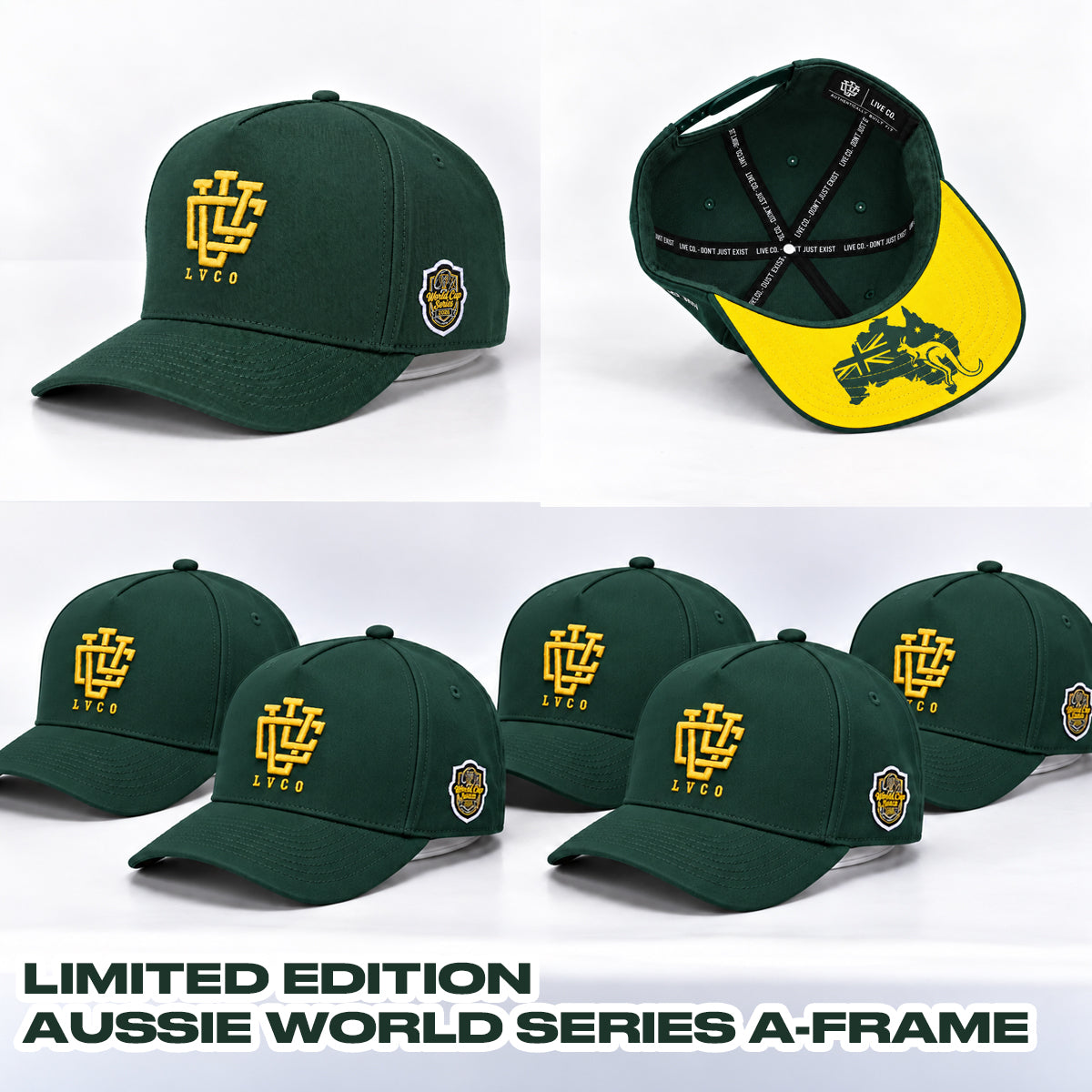 [LIMITED EDITION] DEEP FIT AUSSIE WORLD SERIES A-FRAME SNAPBACK