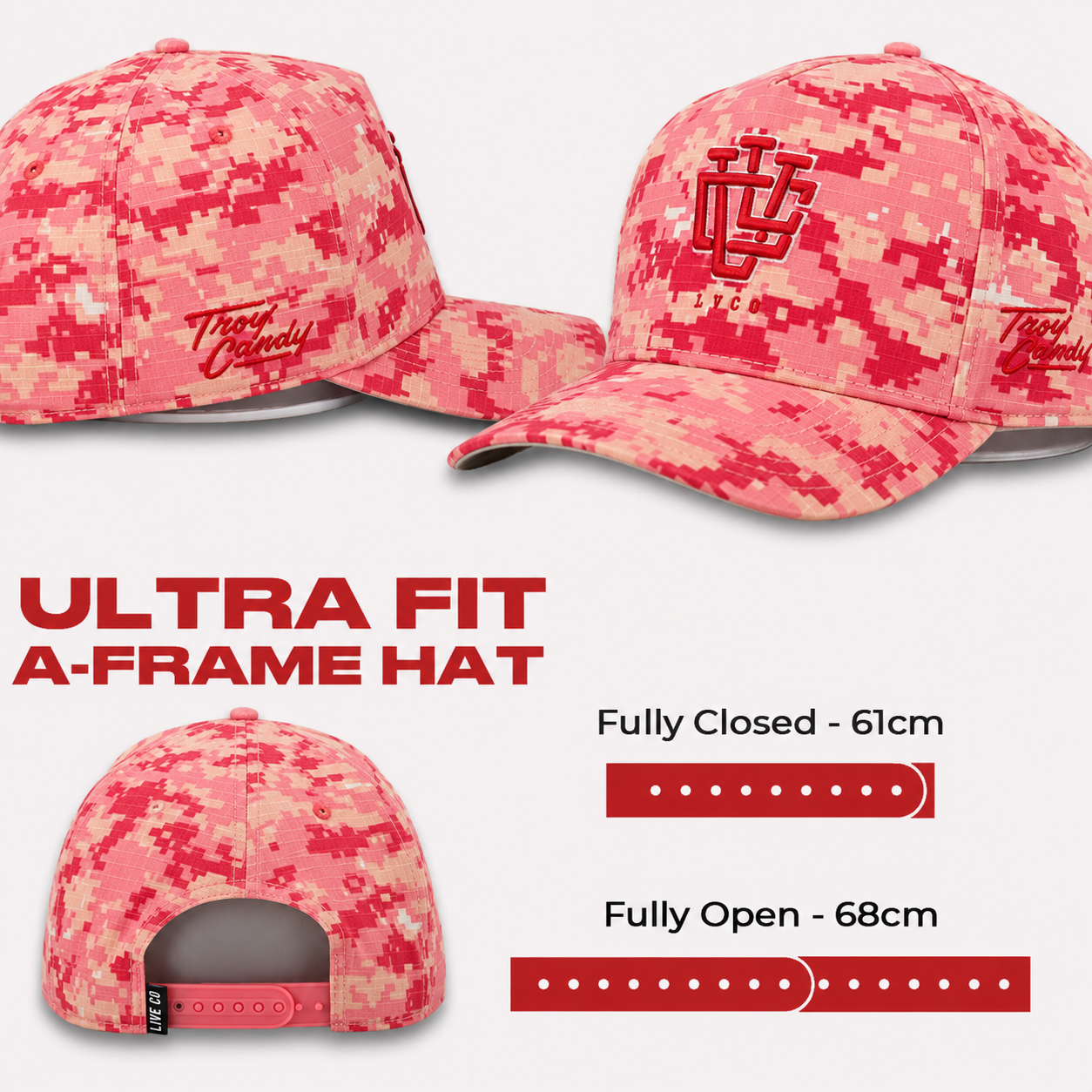 ULTRA FIT Limited Edition Cyber Pink A-Frame Snapback