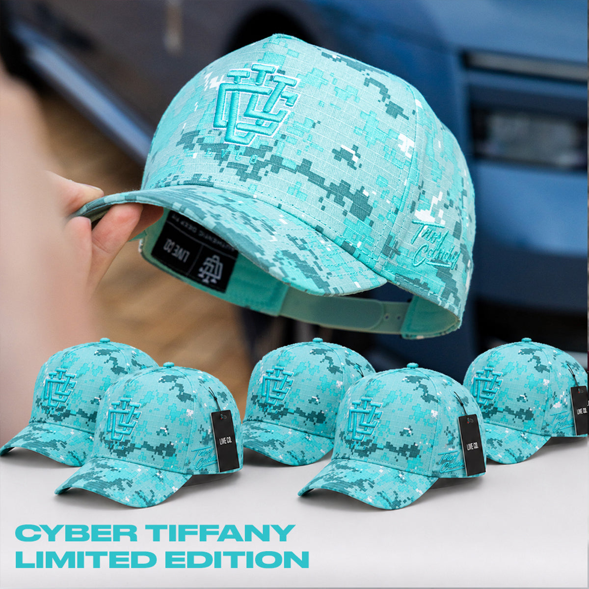 [LIMITED EDITION] DEEP FIT CYBER TIFFANY A-FRAME SNAPBACK