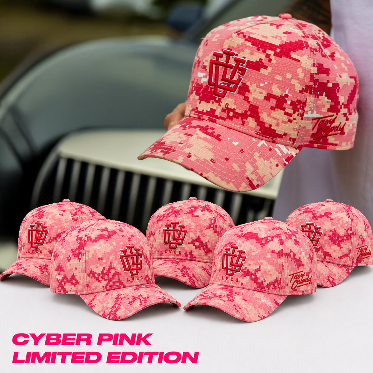 [LIMITED EDITION] DEEP FIT CYBER PINK A-FRAME SNAPBACK
