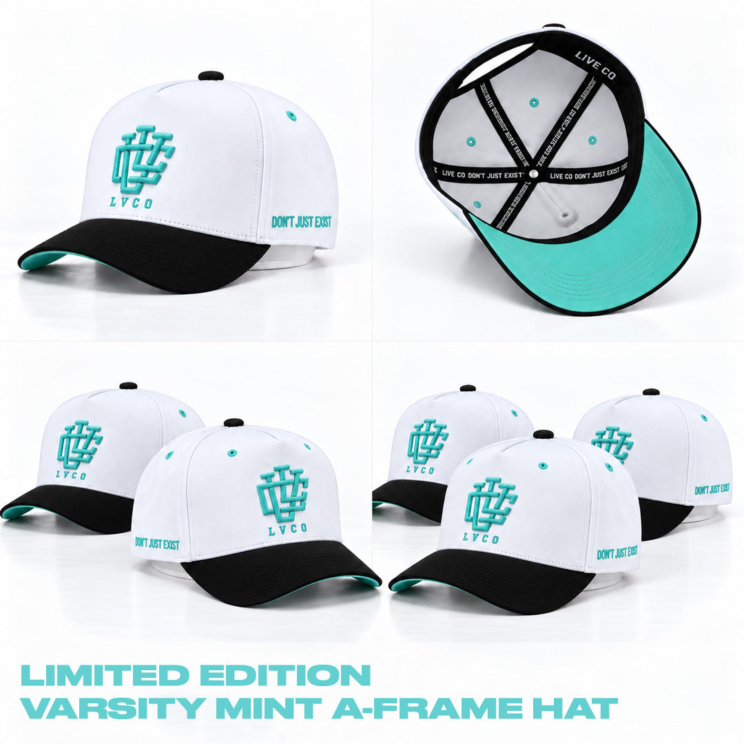 [LIMITED EDITION] DEEP FIT VARSITY MINT A-FRAME SNAPBACK