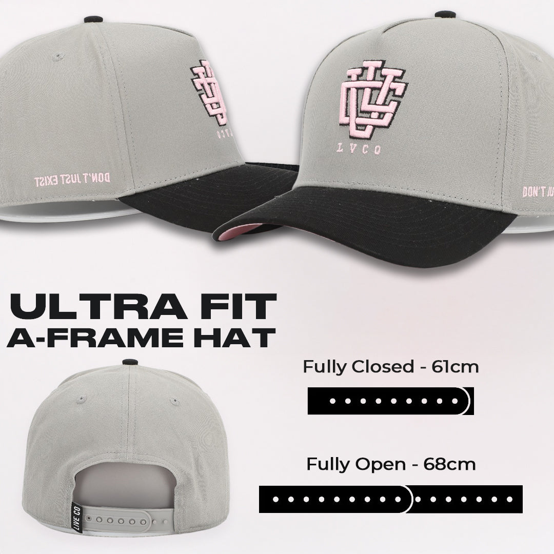 [LIMITED EDITION] ULTRA FIT GREY LUX A-Frame Snapback