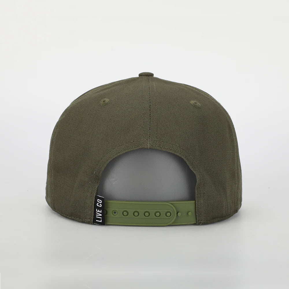 CLASSIC FIT Khaki Black A-Frame Snapback
