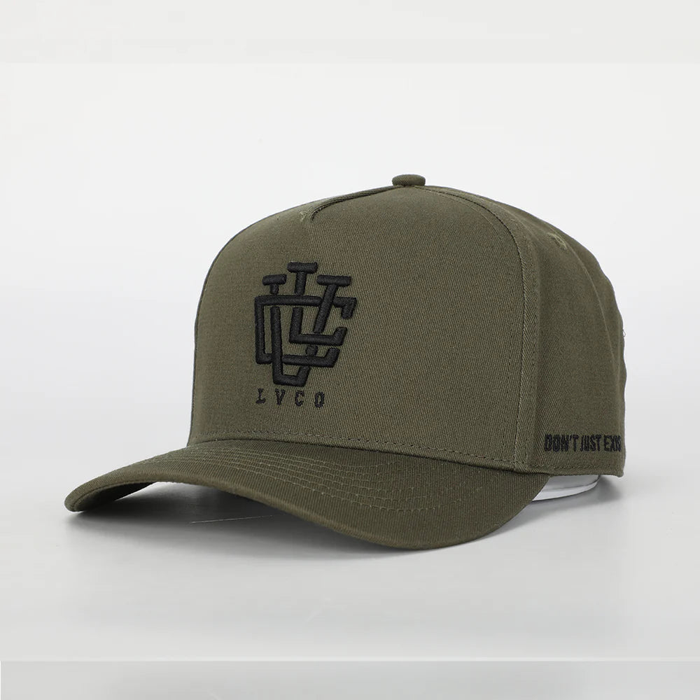 CLASSIC FIT Khaki Black A-Frame Snapback