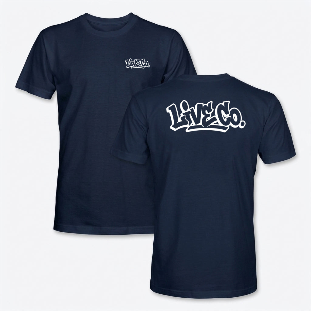 Live Co Navy Tee