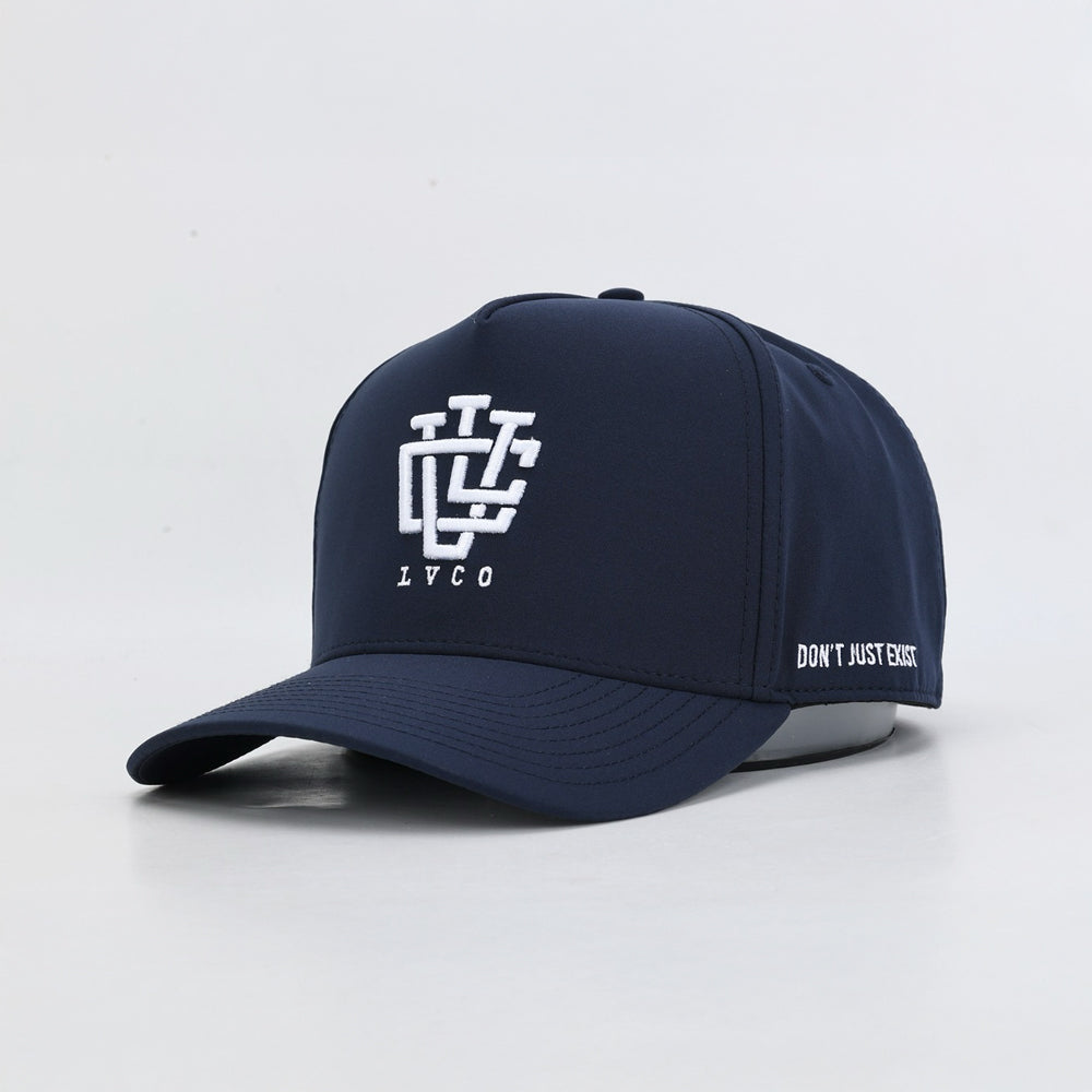 Deep Fit Polydri Navy Water-Resistant A-FRAME LVCO SNAPBACK
