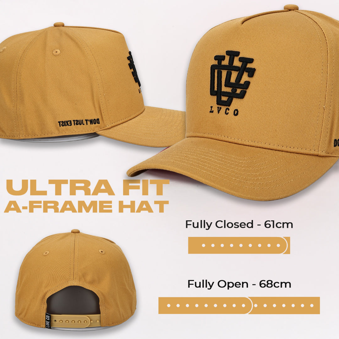 ULTRA FIT Vegas Gold A-Frame Snapback