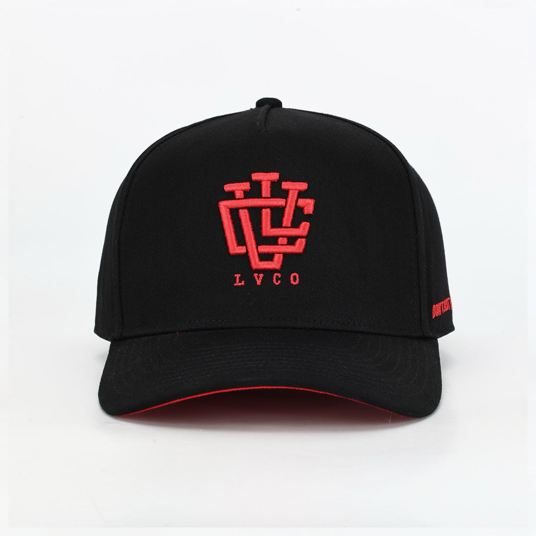 LVCO Black Flame A-Frame Snapback