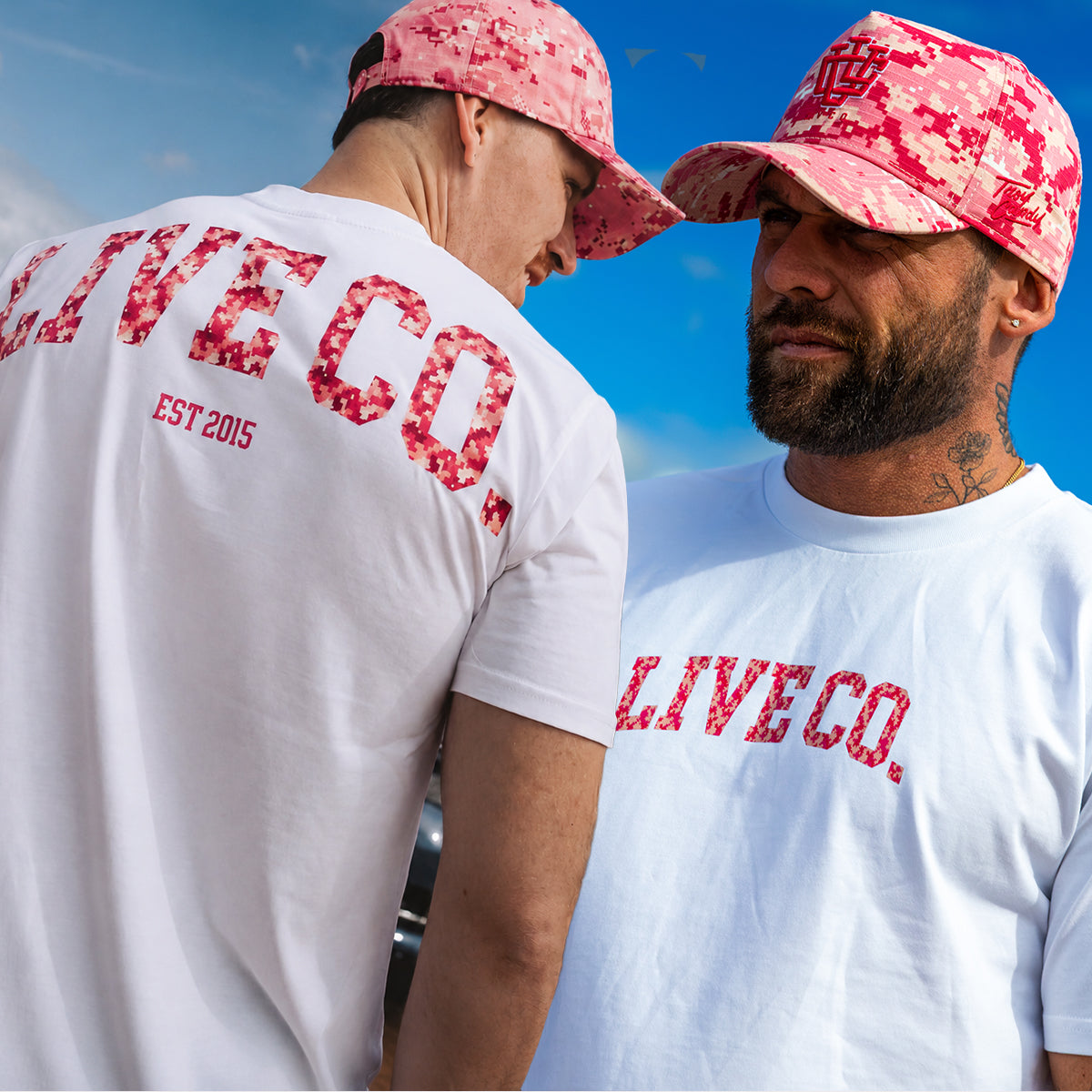 [Exclusive] LVCO White Cyber Pink T-Shirt