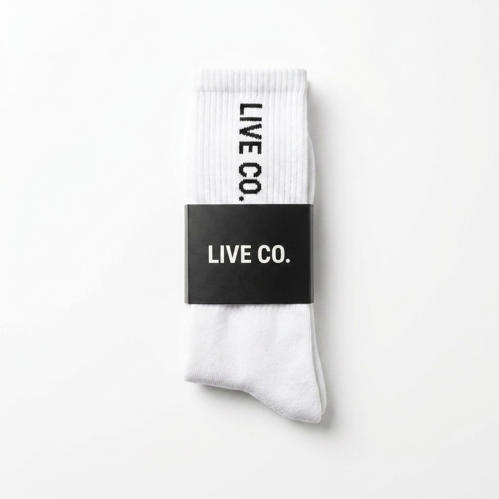 White Live Co. Socks - 2 Pack